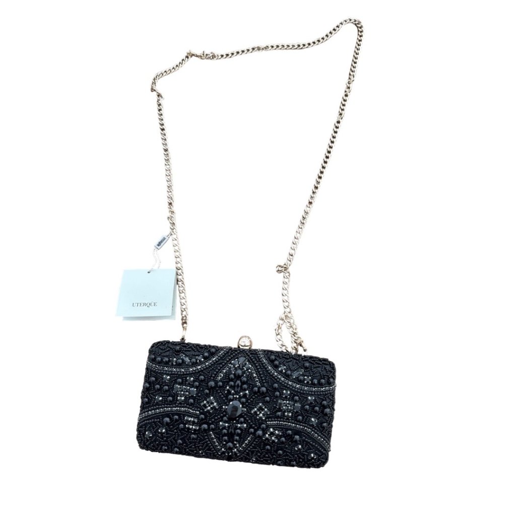 Uterque Beaded Clutch/Shoulder Small Bag